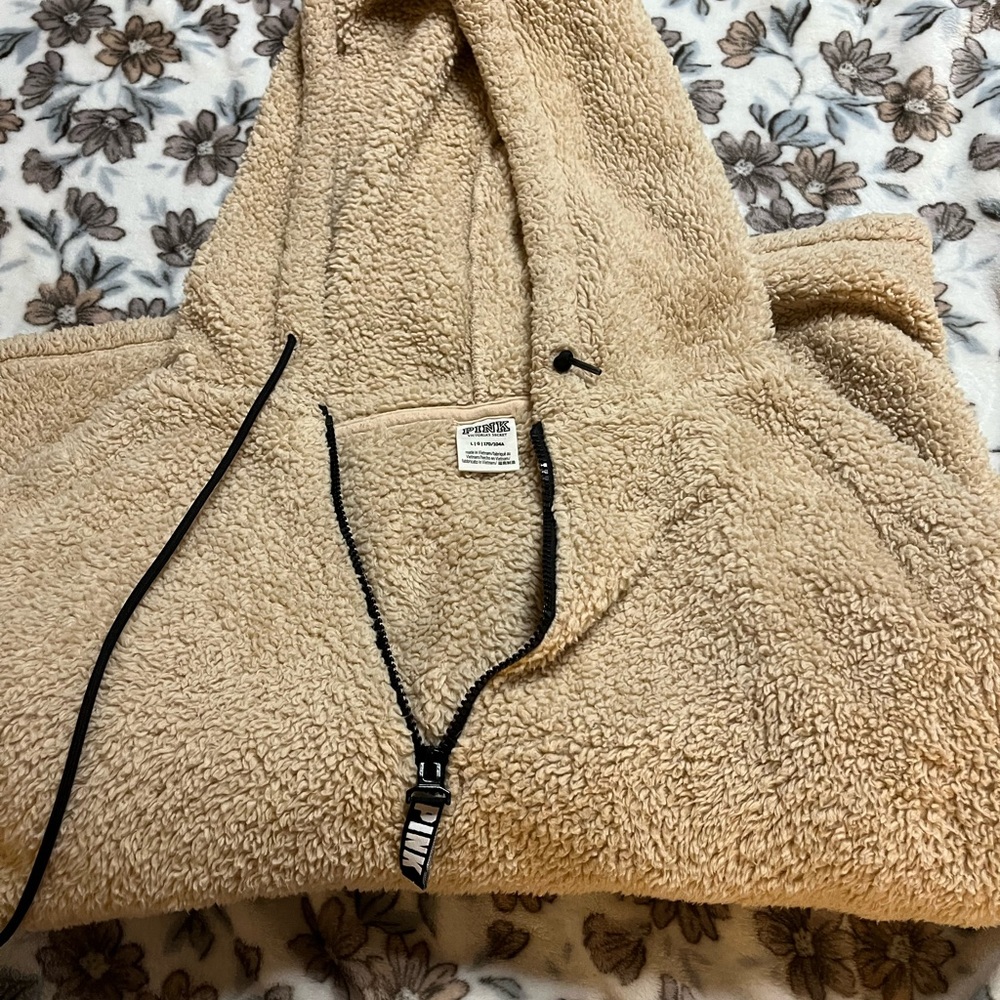 PINK Victoria's Secret Cozy Teddy Bear Hoodie